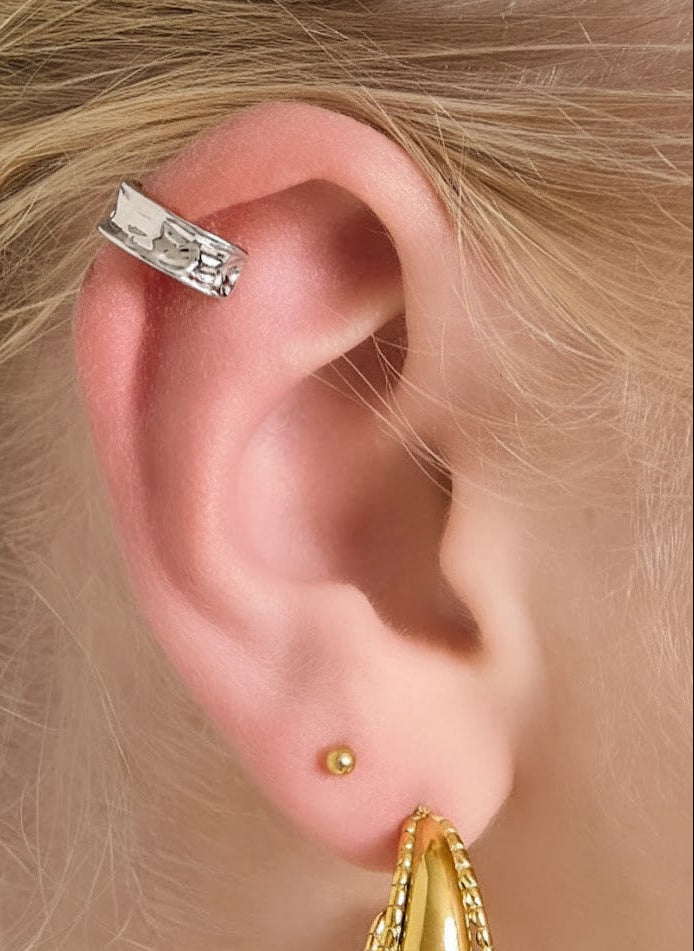 Ear cuff massive bae - Zilver