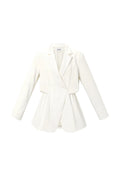 Getailleerde blazer off-white