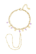 Purple rain hand chain GOUD