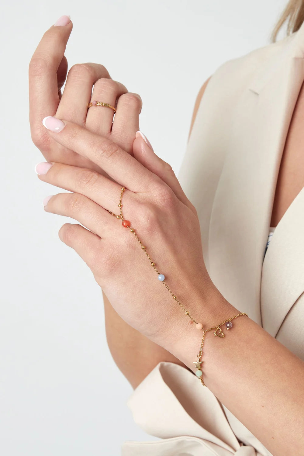 Ocean eyes hand chain GOUD