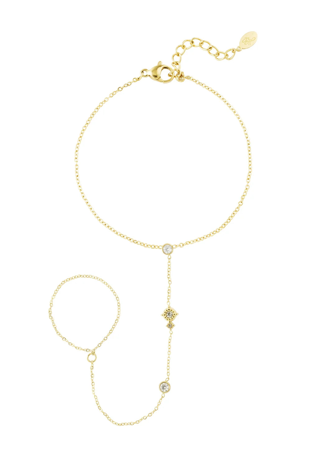 Sparkle night hand chain GOUD